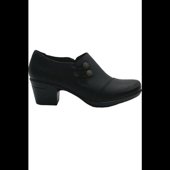 Clarks Collection Leather Shooties Emslie Warren Black - Medium - Picture 1 of 5